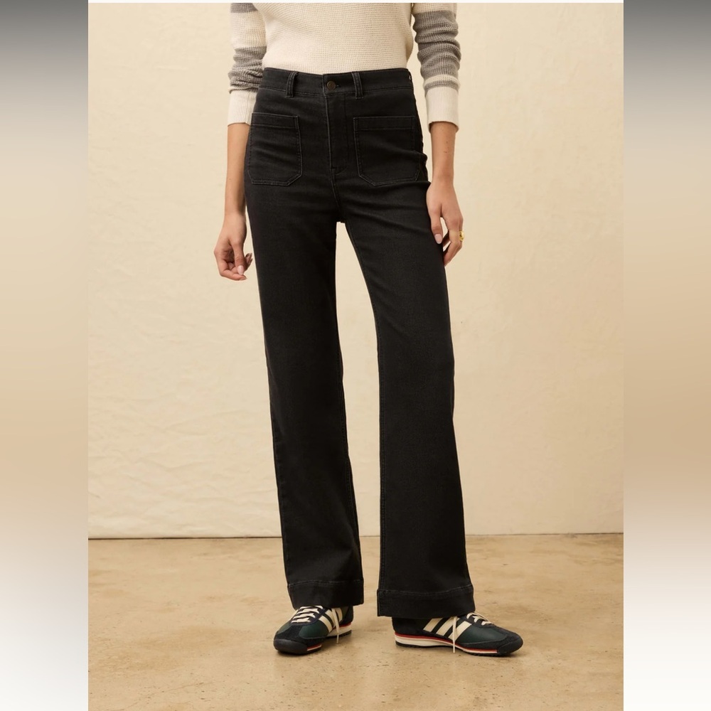 Stretch Terry Patch Pocket Pant - Onyx Black